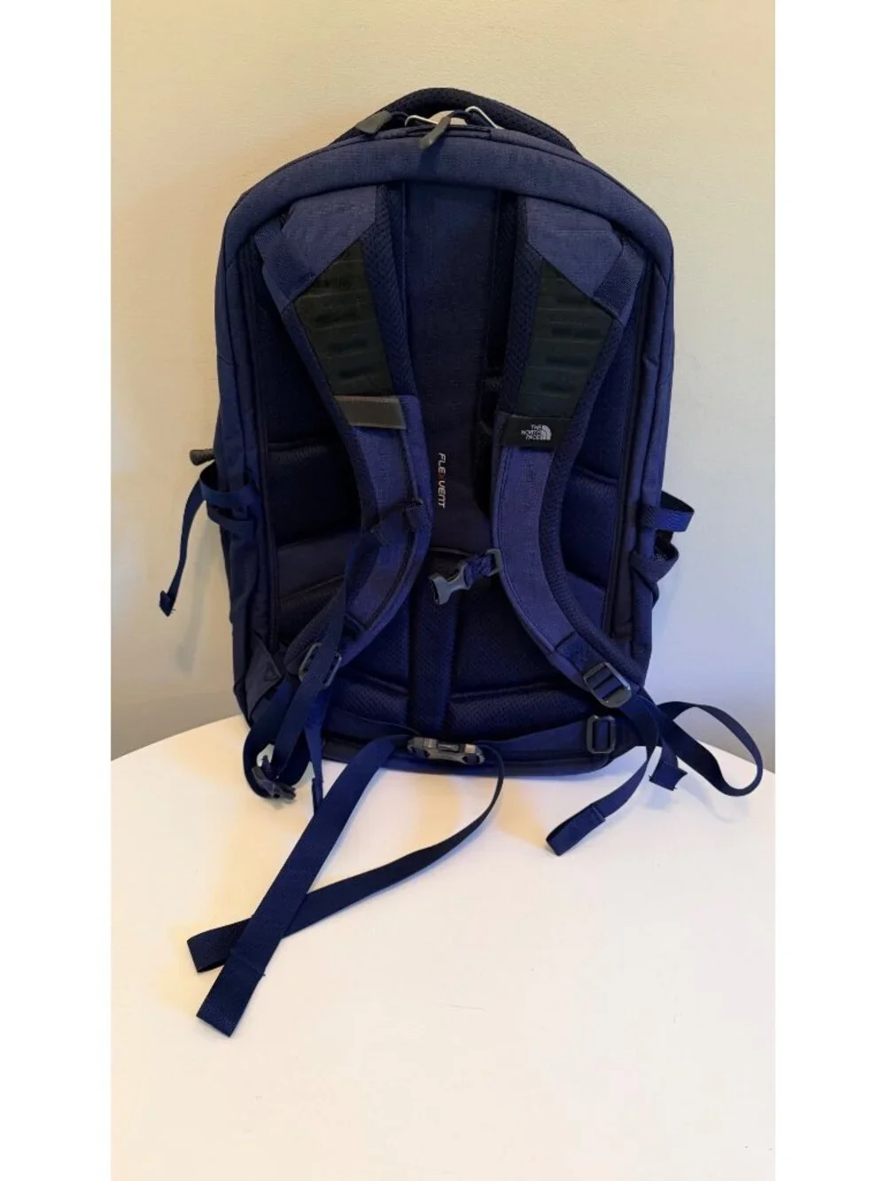 The North Face Borealis Backpack Navy Blue Dual Compartments Bungee Cord System
